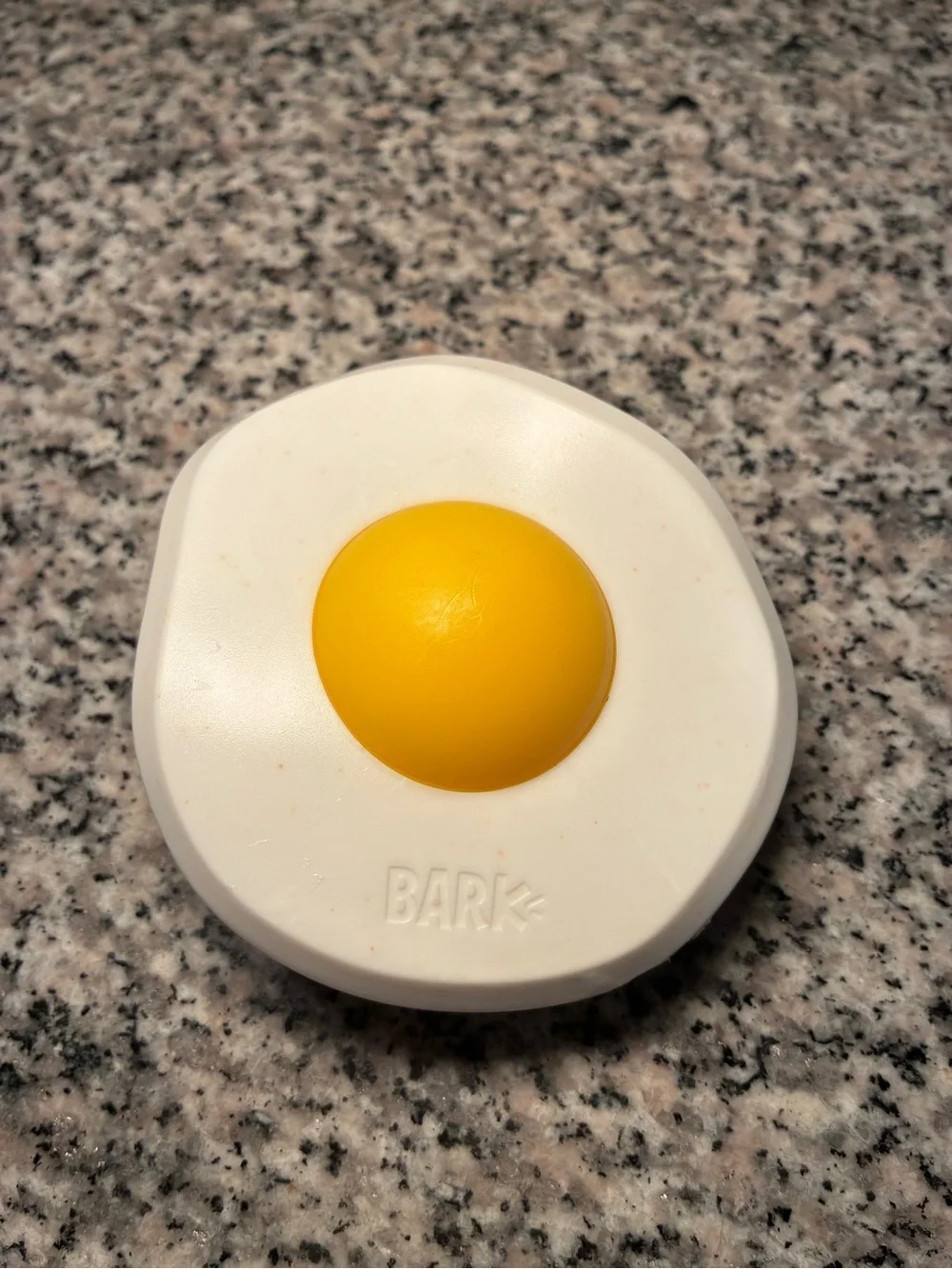 Bark Box Medium Egg Over Hard Super Chewer Toy